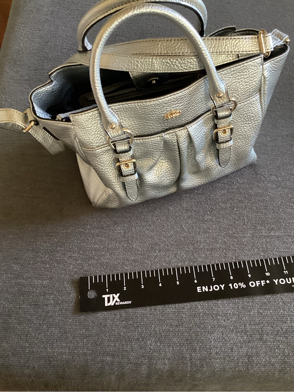 Juicy Couture for Kohl’s Vintage Y2K Style Metallic Silver Crown Bag